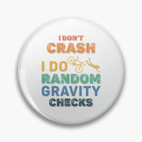 Item preview, Gravity Checks Cycopath - Funny Cycling Pun Vintage Retro designed and sold by Scratches Tees.