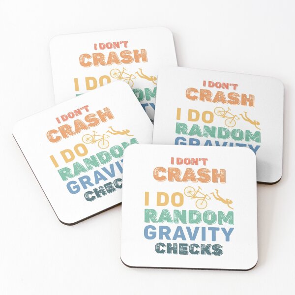 Item preview, Gravity Checks Cycopath - Funny Cycling Pun Vintage Retro designed and sold by Scratches Tees.