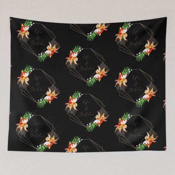 Item preview, Goldfish Geometric Fish Keepers Life Is Golden designed and sold by JRRTs.