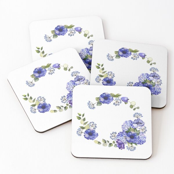 Item preview, Wreath with blue flowers designed and sold by Anna  Yudina.