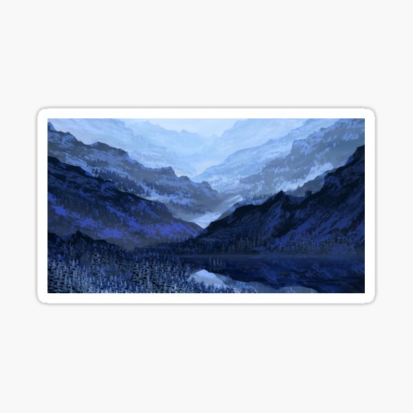 Cold Landing at the mountain fortress Sticker