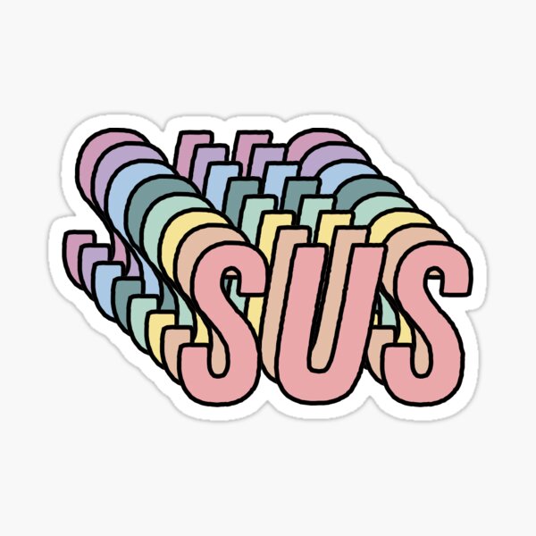 Among Us: Thicc Sus - Meme - Sticker sold by Reskate Studio, SKU 729054