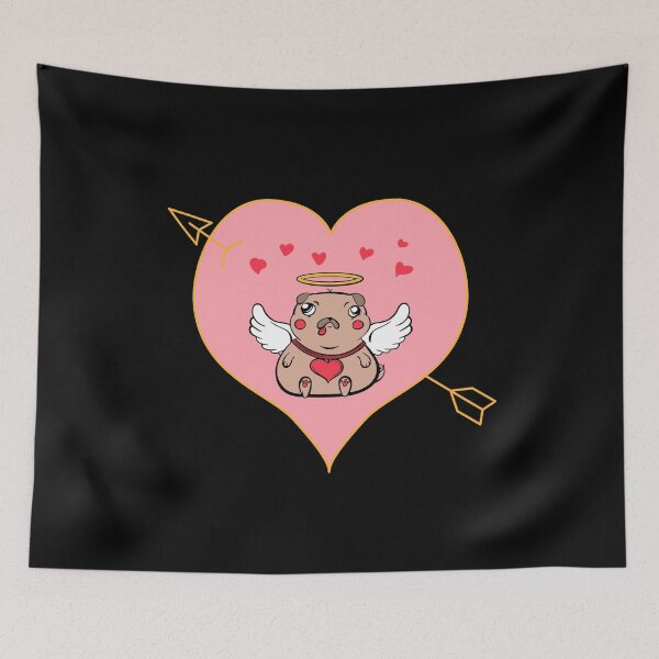 Item preview, Pug Cupidon for Valentine's Day designed and sold by Rebend.
