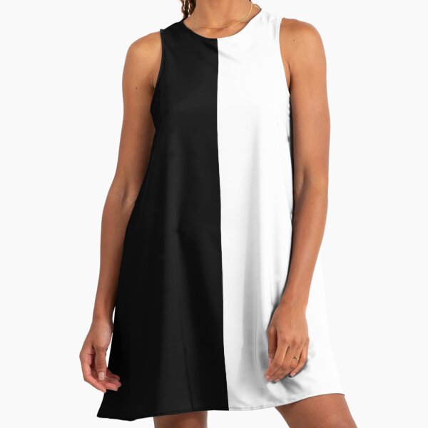 Black And White Half And Half" A-Line Dress for Sale by rewstudio | Redbubble Black And White Half And Half" A-Line Dress for Sale by rewstudio | Redbubble