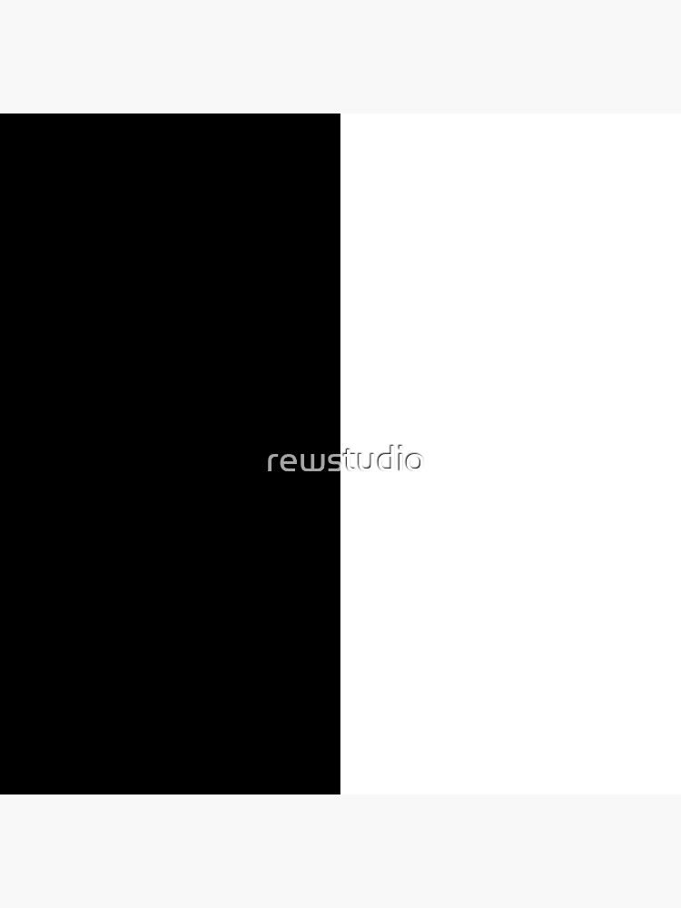 "Black And White Half And Half" Poster by rewstudio Redbubble