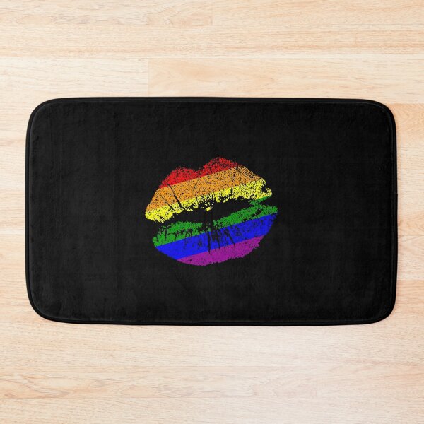 Item preview,  Lgbt Rainbow Kissing Lips Essential Sticker designed and sold by Love2MakeArt.