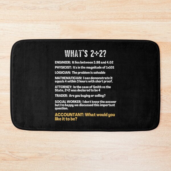 Item preview, What's 2+2? Funny Accountant Pun designed and sold by IntegrityDesign.