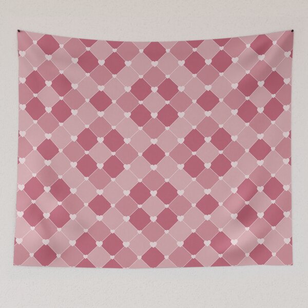 Item preview, Hearts and rhombuses in dusty pink tones designed and sold by IoanaHraball.
