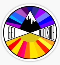 Get Outside | Mountain & Sun Sticker