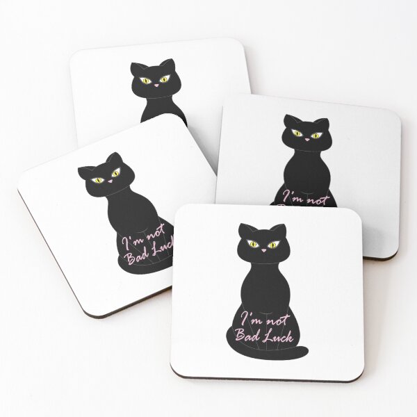 Item preview, Im Not Bad Luck Black Cat Essential Sticker designed and sold by Love2MakeArt.
