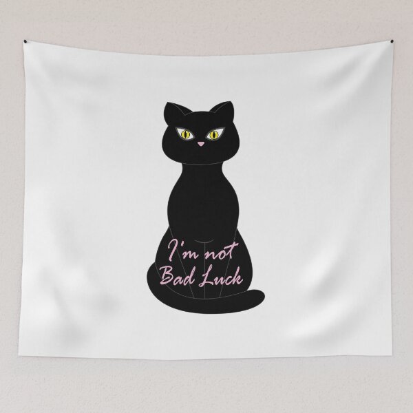 Item preview, Im Not Bad Luck Black Cat Essential Sticker designed and sold by Love2MakeArt.