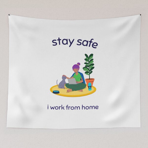 Item preview, I Work From Home (for ladies) designed and sold by my-green-gecko.