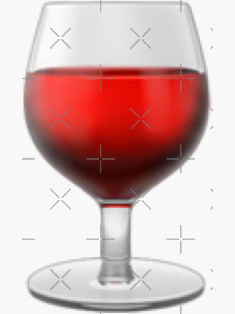 "Red Wine Emoji " Sticker for Sale by trendfriend Redbubble