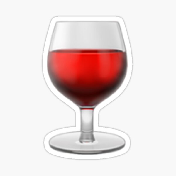 "Red Wine Emoji " Sticker for Sale by trendfriend Redbubble