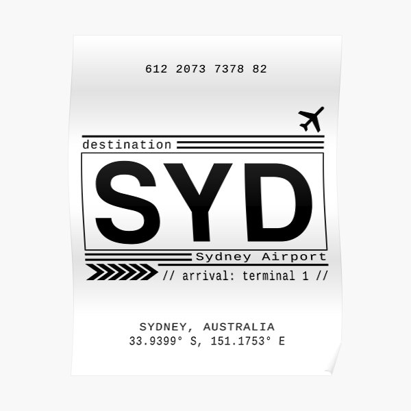 Sydney Airport Poster
