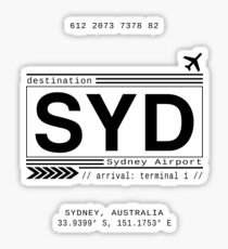Sydney Flughafen Sticker