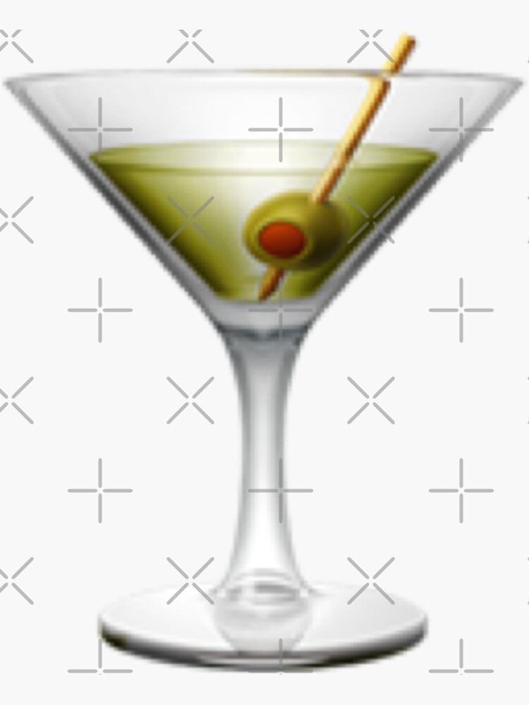 "Green Martini Emoji " Sticker for Sale by trendfriend Redbubble