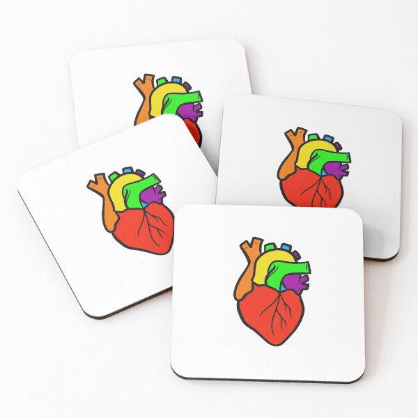 Item preview, Anatomical rainbow heart designed and sold by G & R.