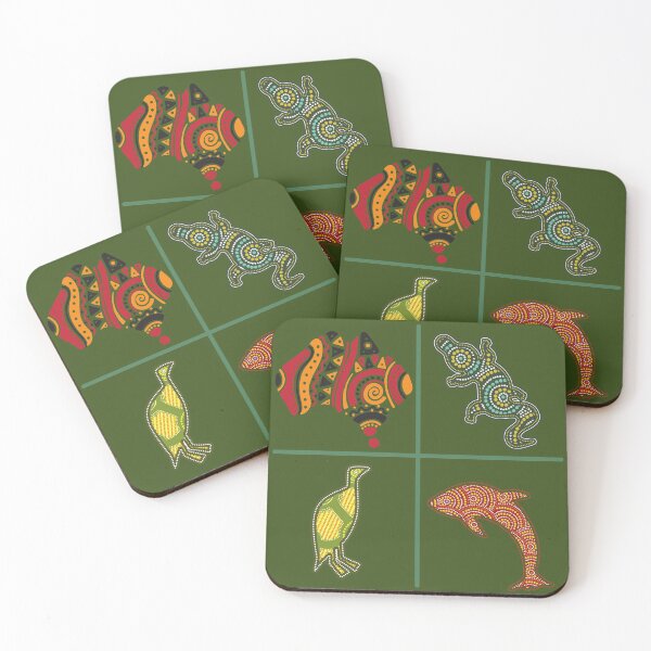 Item preview, Aboriginal Australian dot art animals designed and sold by der-faun.