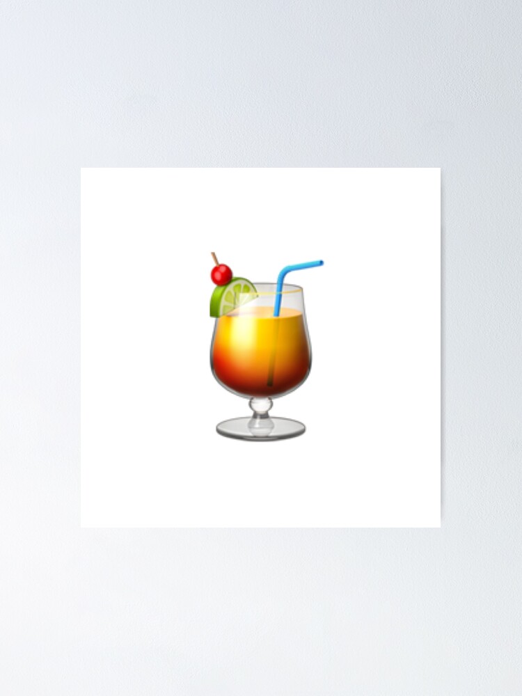 "Long Island Iced Tea Emoji " Poster for Sale by trendfriend Redbubble