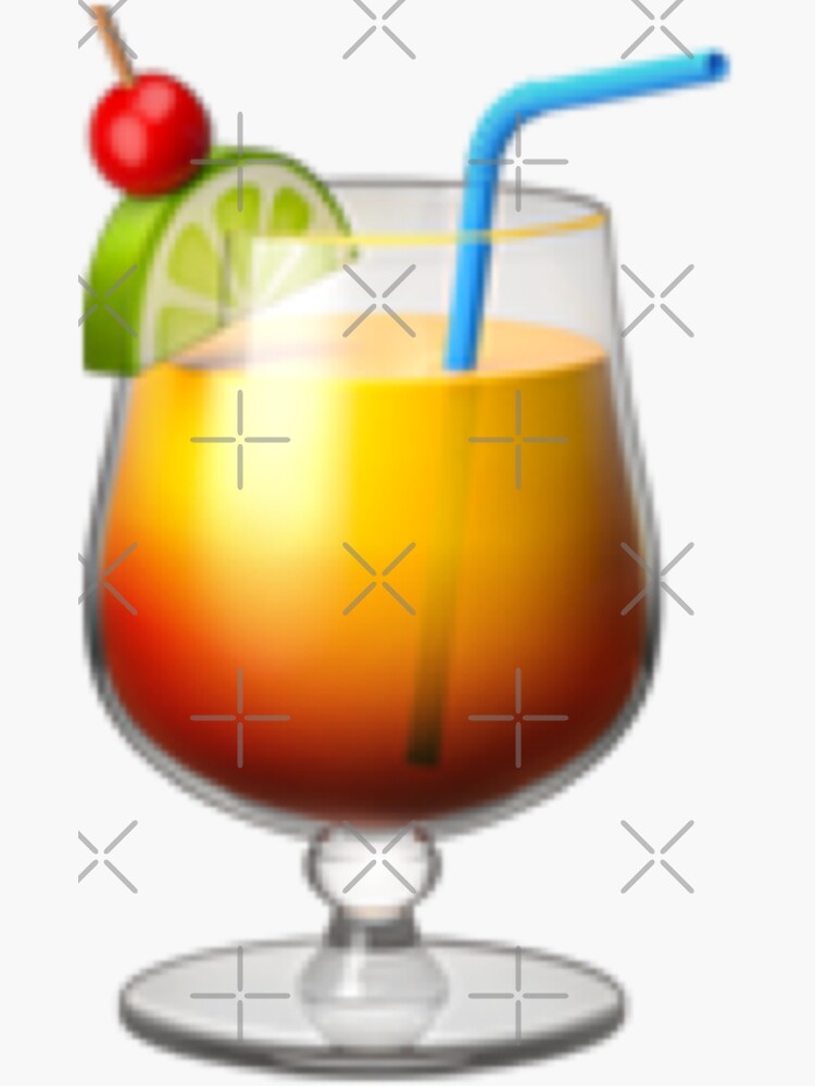 "Long Island Iced Tea Emoji " Sticker for Sale by trendfriend Redbubble