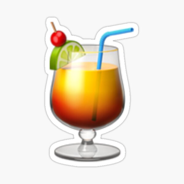 "Long Island Iced Tea Emoji " Sticker for Sale by trendfriend Redbubble