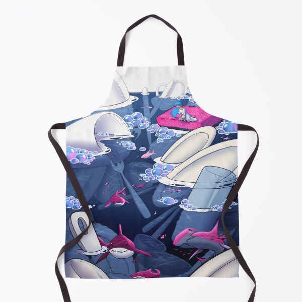 Item preview, Sharks in the sink. designed and sold by DigitalCloud.