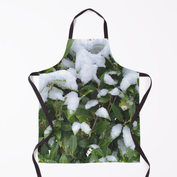 Item preview, Snow on green leafs, pure nature in the wintermood designed and sold by Between Clouds.
