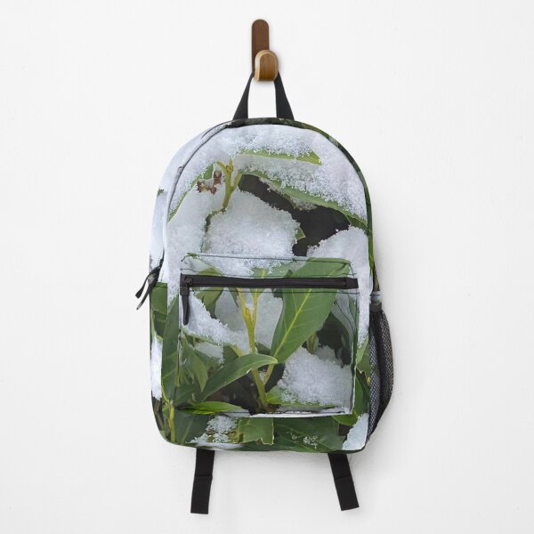 Item preview, Snow on green leafs, pure nature in the wintermood designed and sold by Between Clouds.
