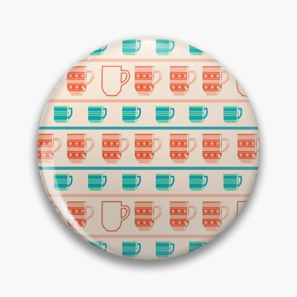 Item preview, Patrón de tazas retro designed and sold by Simplulina.