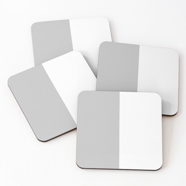 Item preview, Silver Gray And White Half And Half designed and sold by rewstudio.