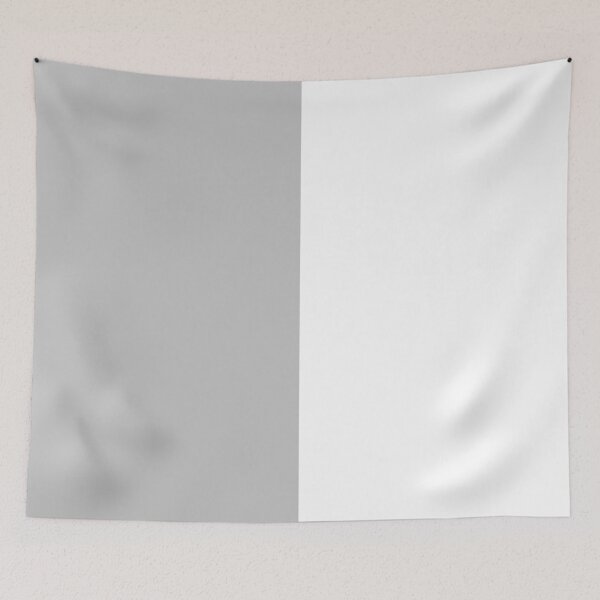 Item preview, Silver Gray And White Half And Half designed and sold by rewstudio.