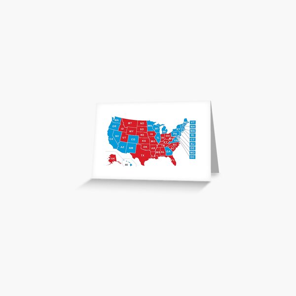 2020 US Election Results - Joe Biden Greeting Card