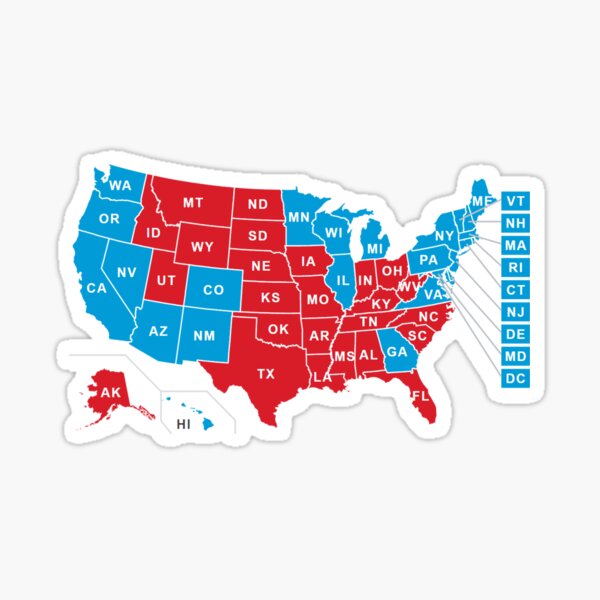 2020 US Election Results - Joe Biden Sticker