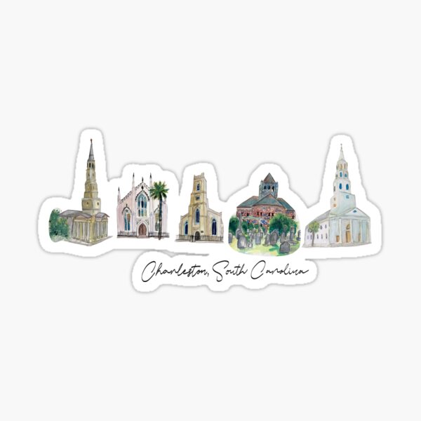 Item preview, Charleston Churches designed and sold by paigeawallace.