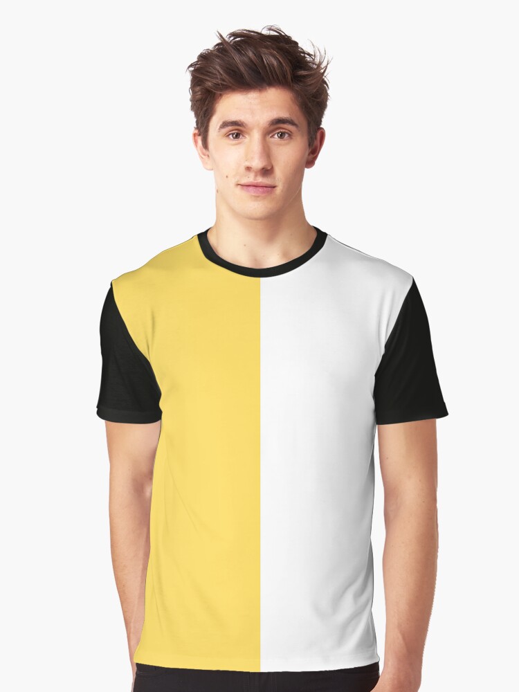 Camiseta gráfica for Sale con la obra «Amarillo Mostaza Y Blanco