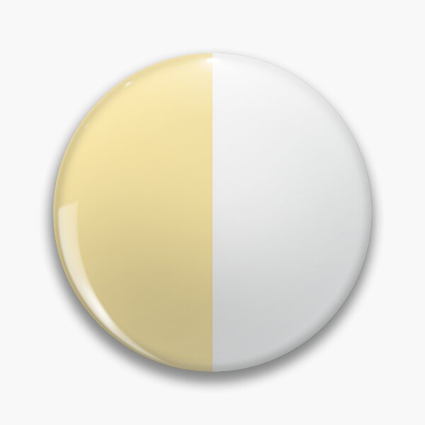 Item preview, Pale Mustard Yellow And White Half And Half designed and sold by rewstudio.