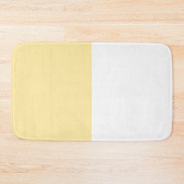 Item preview, Pale Mustard Yellow And White Half And Half designed and sold by rewstudio.