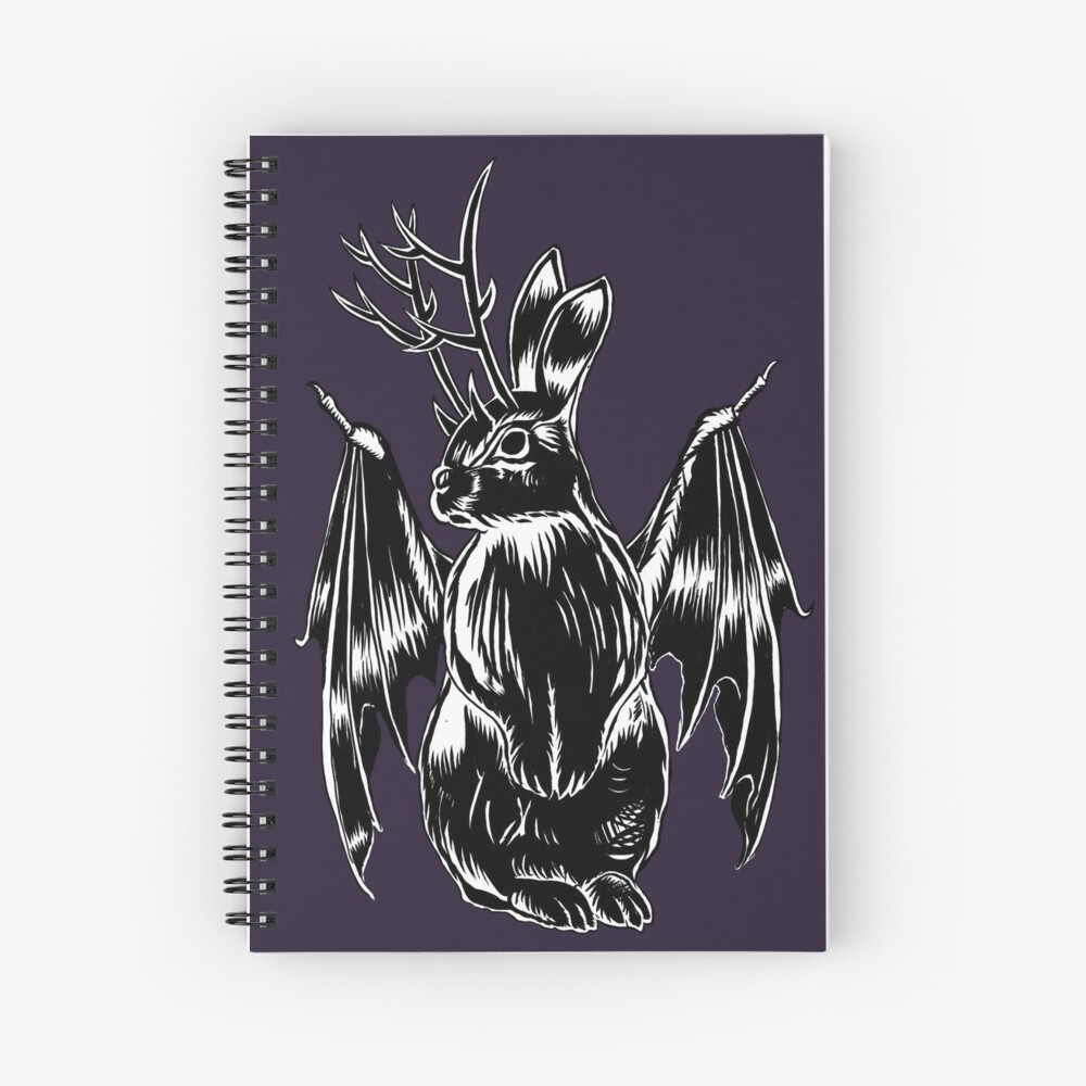 Kami with folded wings Spiral Notebook