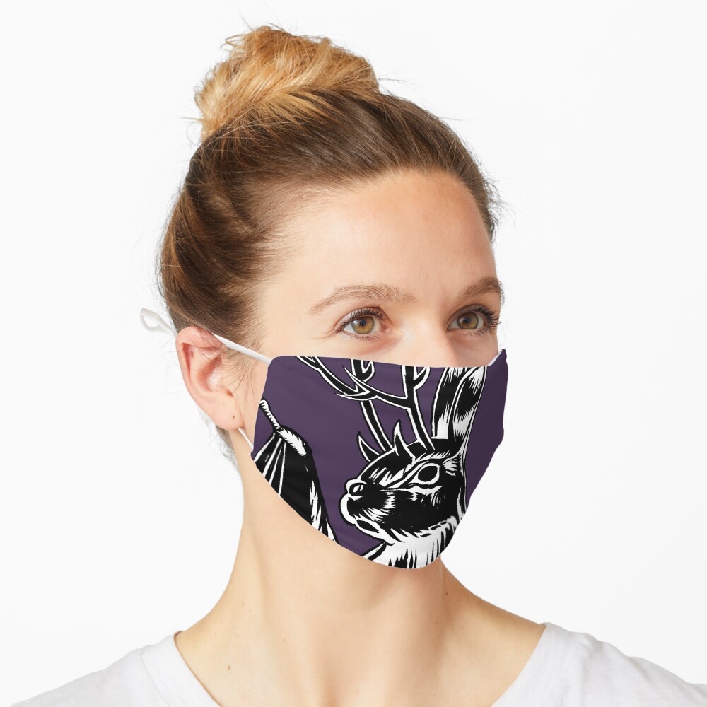 Kami with folded wings Mask