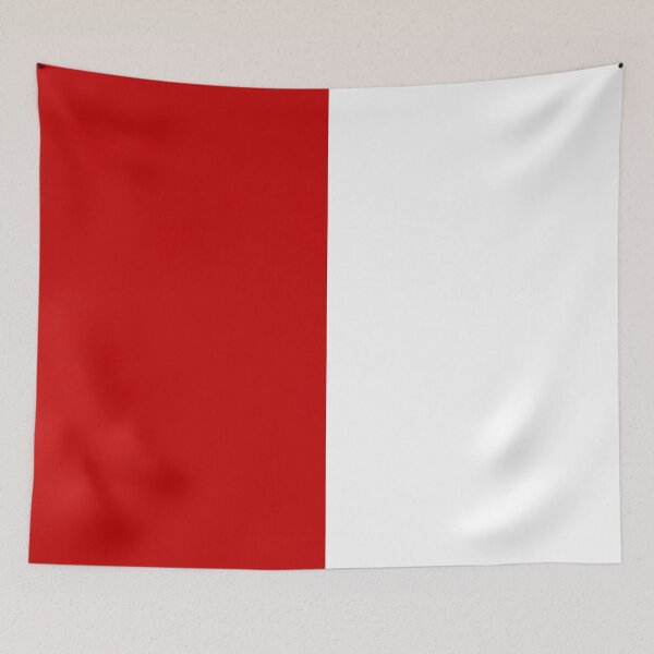 Item preview, Cherry Red And White Half And Half designed and sold by rewstudio.