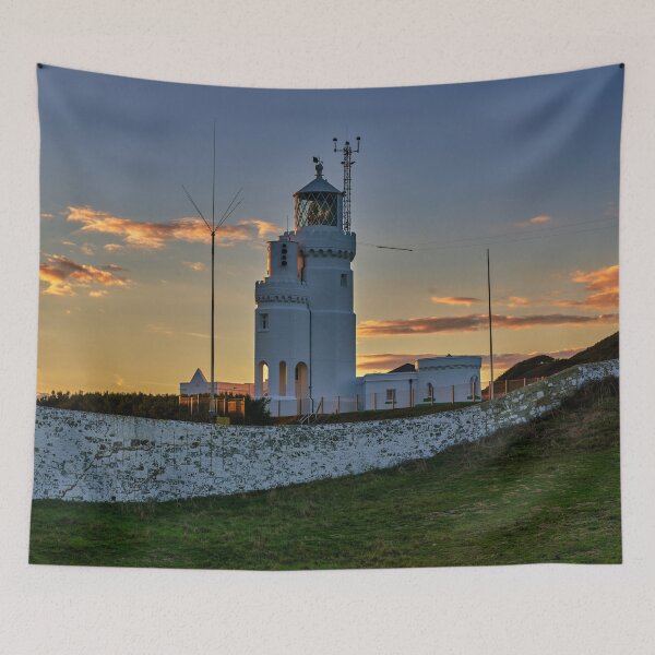 Item preview, St Catherines Lighthouse Sunset designed and sold by manateevoyager.