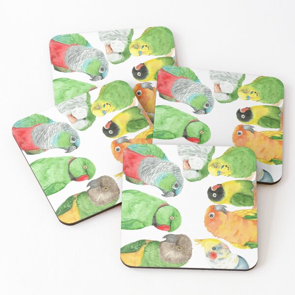Item preview, Special medium parrots watercolor painting party designed and sold by L'Atelier Oranjade.