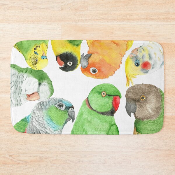 Item preview, Special medium parrots watercolor painting party designed and sold by L'Atelier Oranjade.