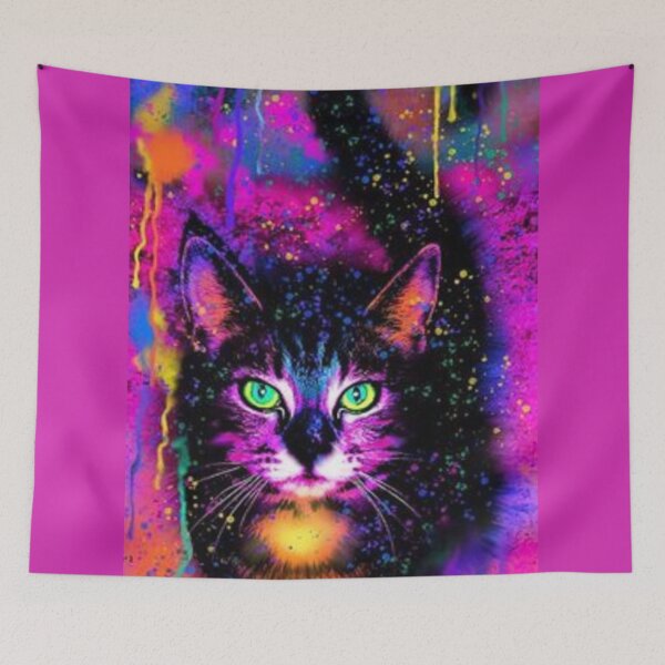 Aperçu de l'œuvre Chat violet créée et vendue par kamikrison.