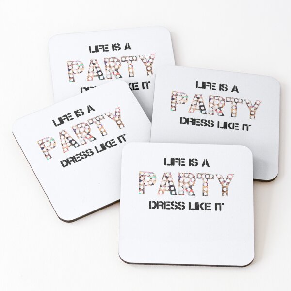 Item preview, Life Is A Party Dress Like | Party | Unisex Hipster Slogan | Nightclub Party  designed and sold by niceb00y.