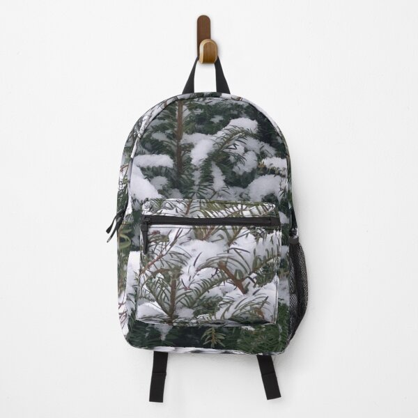 Item preview, Snow on green hedge, pure nature landscape in the wintermood designed and sold by Between Clouds.