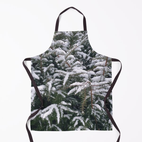 Item preview, Snow on green hedge, pure nature landscape in the wintermood designed and sold by Between Clouds.