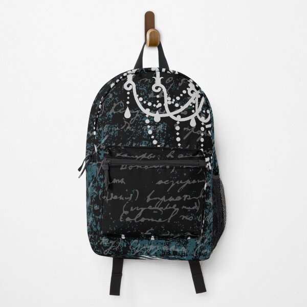 Item preview, Vintage Scripts French Gothic black white blue Elegant Chandelier designed and sold by IamTrending.