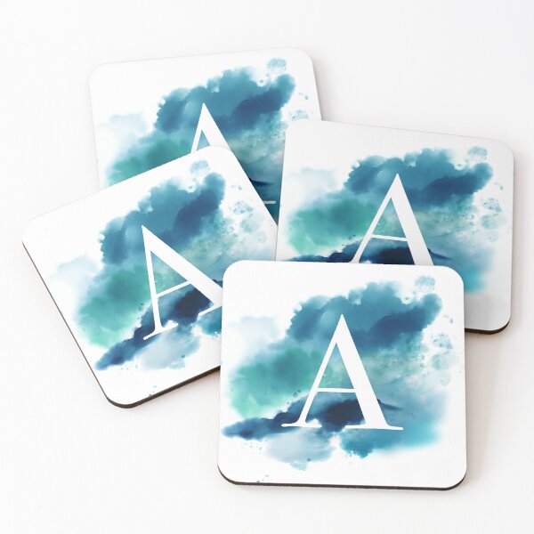 Item preview, Blue Watercolour Monogram A Letter designed and sold by RossWilson12.
